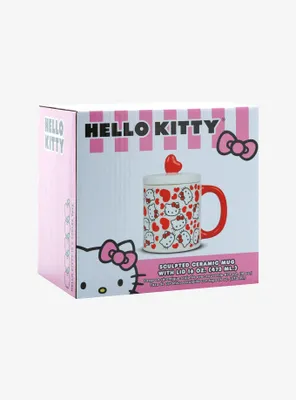 Hello Kitty Valentine's Day Mug With Lid