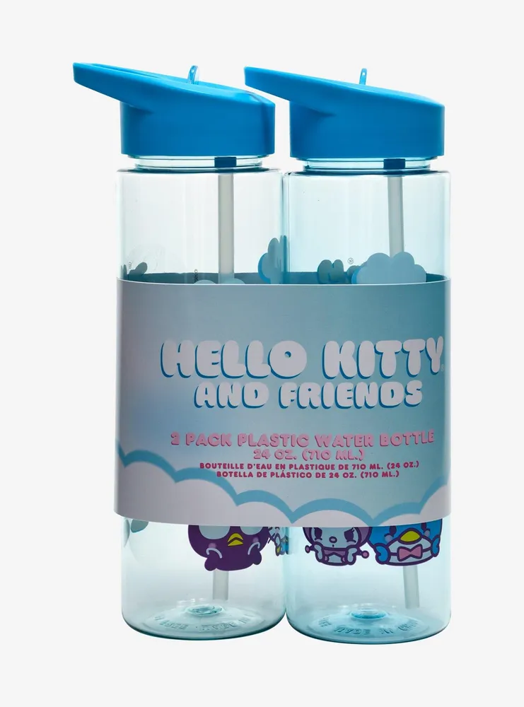 Hot Topic Hello Kitty And Friends Blue Water Bottle Set