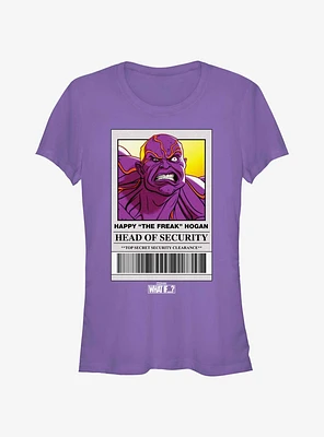 Marvel What If...? Head Of Security Happy The Freak Hogan Girls T-Shirt