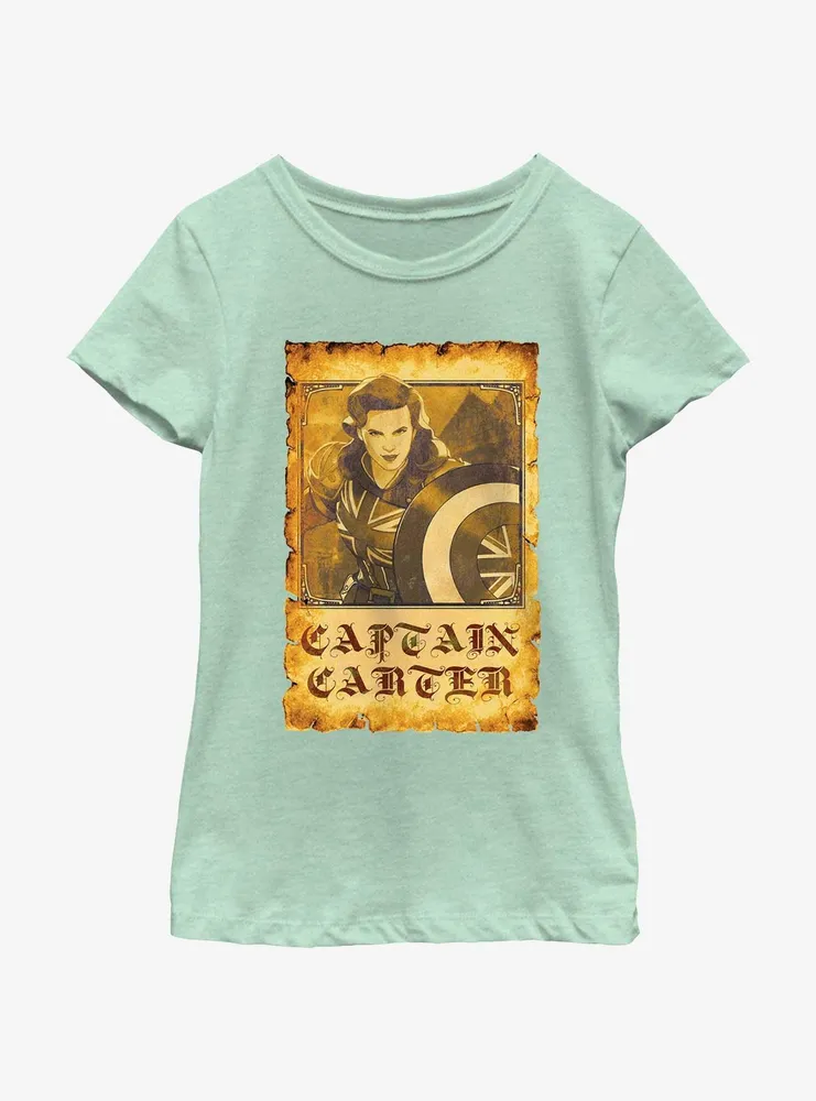 Marvel What If...? Captain Carter Poster Youth Girls T-Shirt