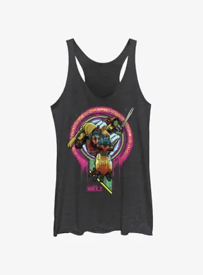 Marvel What If...? Sakaarian Iron Man And Gamora Womens Tank Top