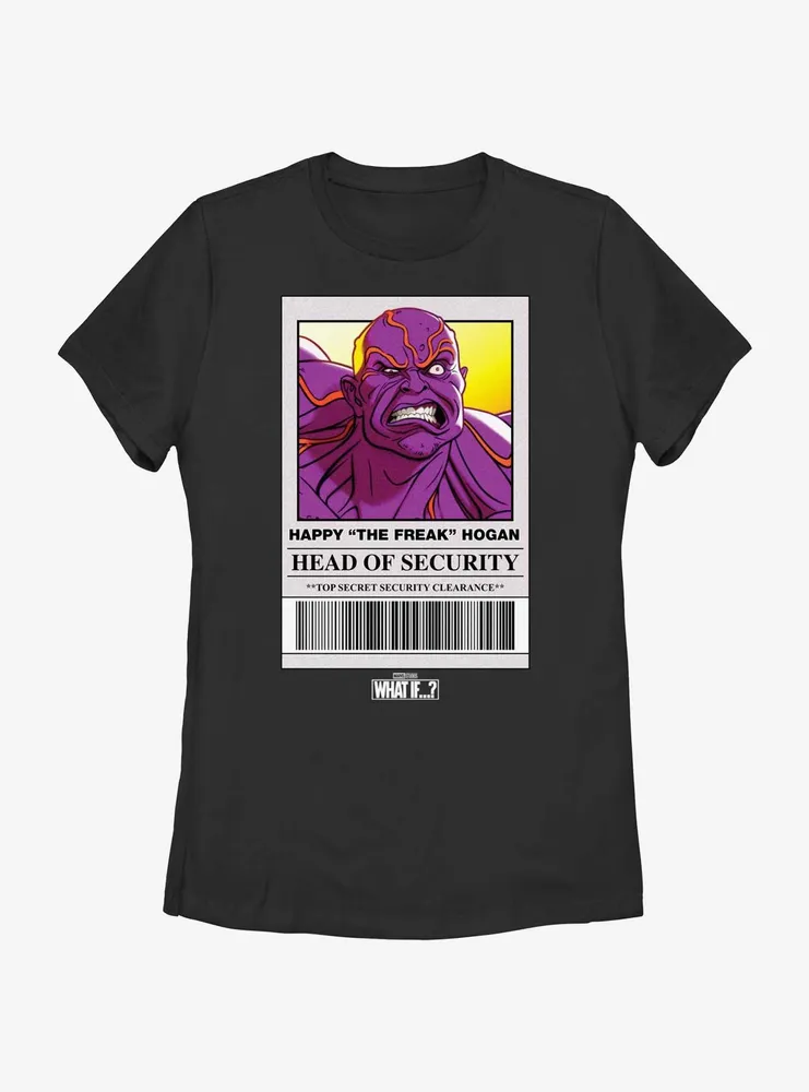 Marvel What If...? Head Of Security Happy The Freak Hogan Womens T-Shirt