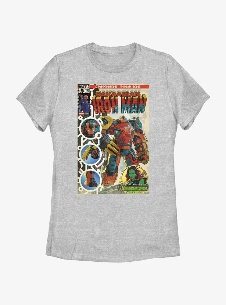 Marvel What If...? Sakaarian Iron Man Comic Poster Womens T-Shirt