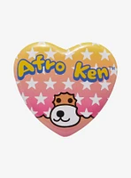 Afro Ken Heart-Shaped 3 Inch Button