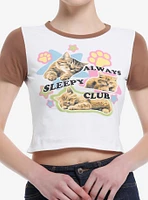 Sweet Society Always Sleepy Club Cats Girls Baby T-Shirt