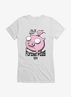 Invader Zim Gir Riding A Flying Pig Girls T-Shirt