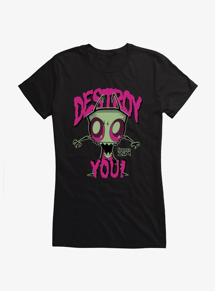 Invader Zim Destroy You Girls T-Shirt