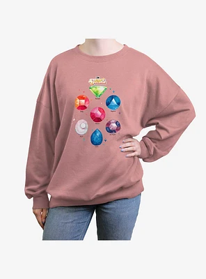 Steven Universe Gems Girls Oversized Sweatshirt