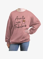 Disney Minnie Mouse Aunts Are Fabulous Girls Oversized Sweatshirt