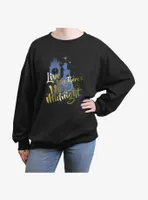 Disney Cinderella Live Like No Midnight Womens Oversized Sweatshirt