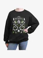 Beetlejuice Sandworm Folk Womens Oversized Sweatshirt