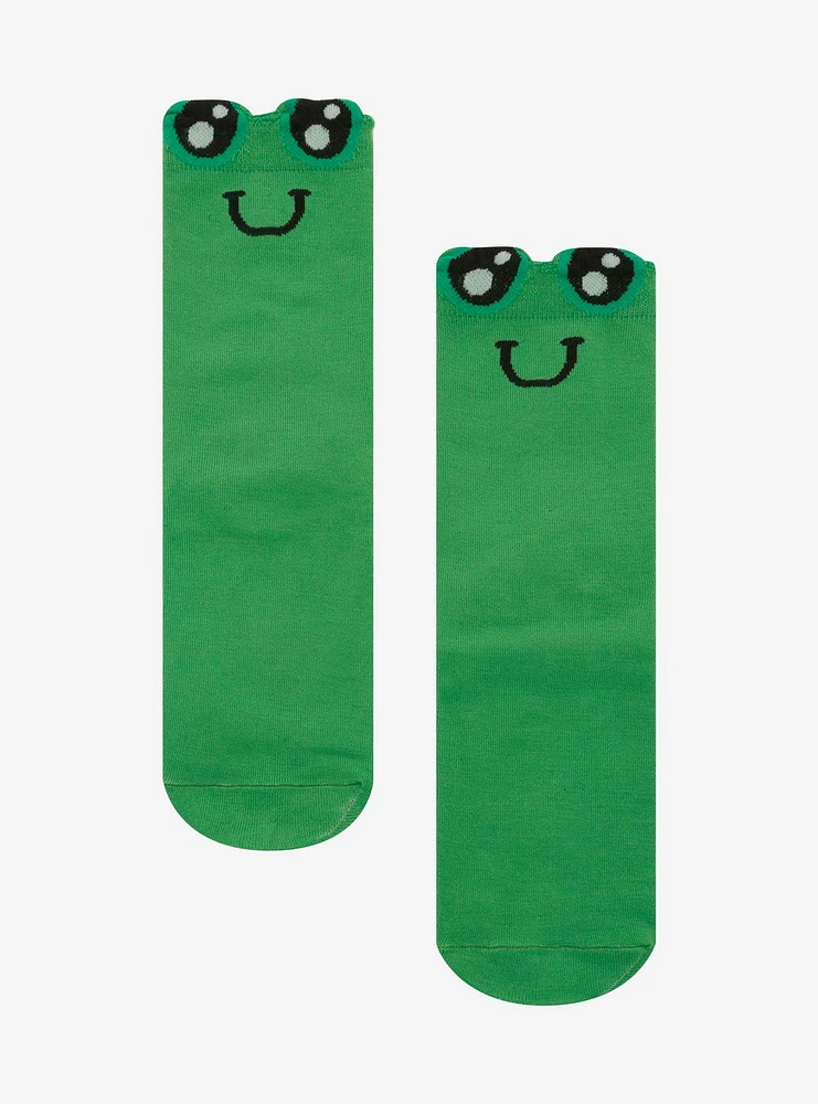 Kawaii Frog Eyes Crew Socks