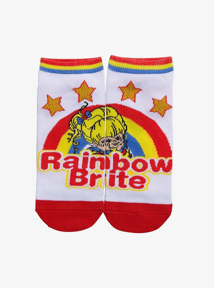 Rainbow Brite Stars & Rainbow No-Show Socks