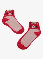 Kitty Berry Figural Ankle Socks