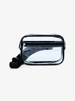 Clear Black Trim Fanny Pack