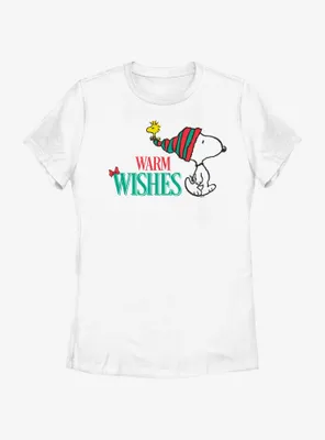 Peanuts Snoopy Warm Wishes Womens T-Shirt