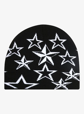 Black & White Star Beanie