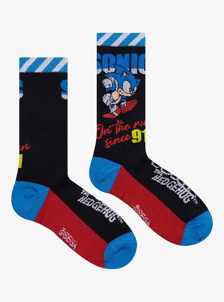 Sonic The Hedgehog Glow-In-The-Dark Crew Socks