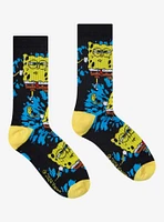 SpongeBob SquarePants Dance Tie-Dye Glow-In-The-Dark Crew Socks