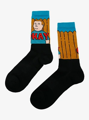 King Of The Hill Bobby Okay Crew Socks