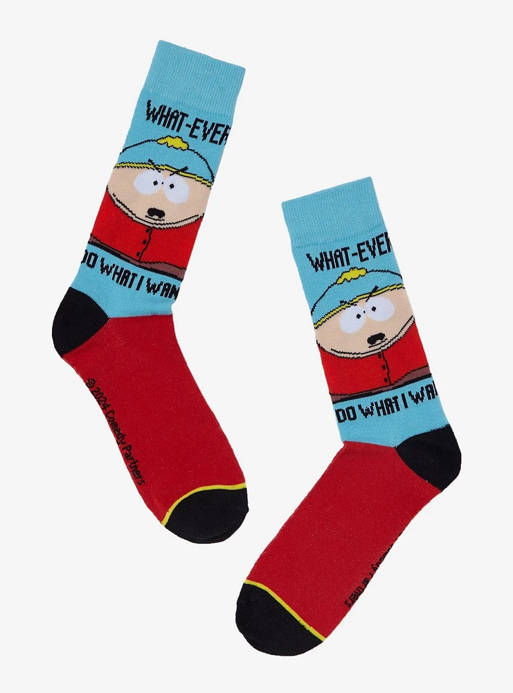 South Park Cartman What-Ever Crew Socks