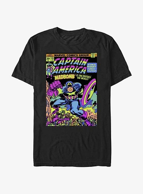 Marvel Captain America Madbomb Comic Cover Ultra Vibrant T-Shirt