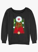 Star Wars Life Day Wookie Love Girls Slouchy Sweatshirt