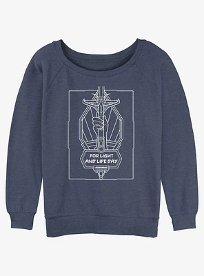 Star Wars Life Day The High Republic Girls Slouchy Sweatshirt