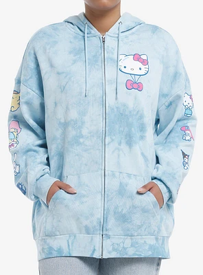 Hello Kitty And Friends Balloon Tie-Dye Girls Oversized Hoodie