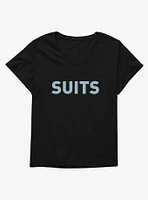 Suits Title Logo Girls T-Shirt Plus