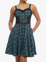 Heart Corset Plaid Sweetheart Dress