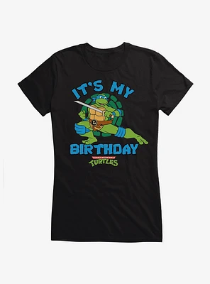 Teenage Mutant Ninja Turtles Birthday Leonardo Girls T-Shirt
