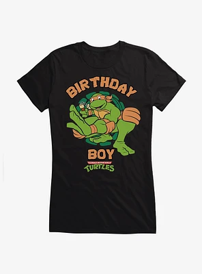 Teenage Mutant Ninja Turtles Birthday Boy Michaelangelo Girls T-Shirt