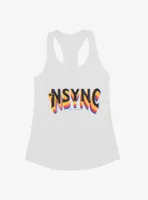 NSYNC Rainbow Fade Logo Womens Tank Top