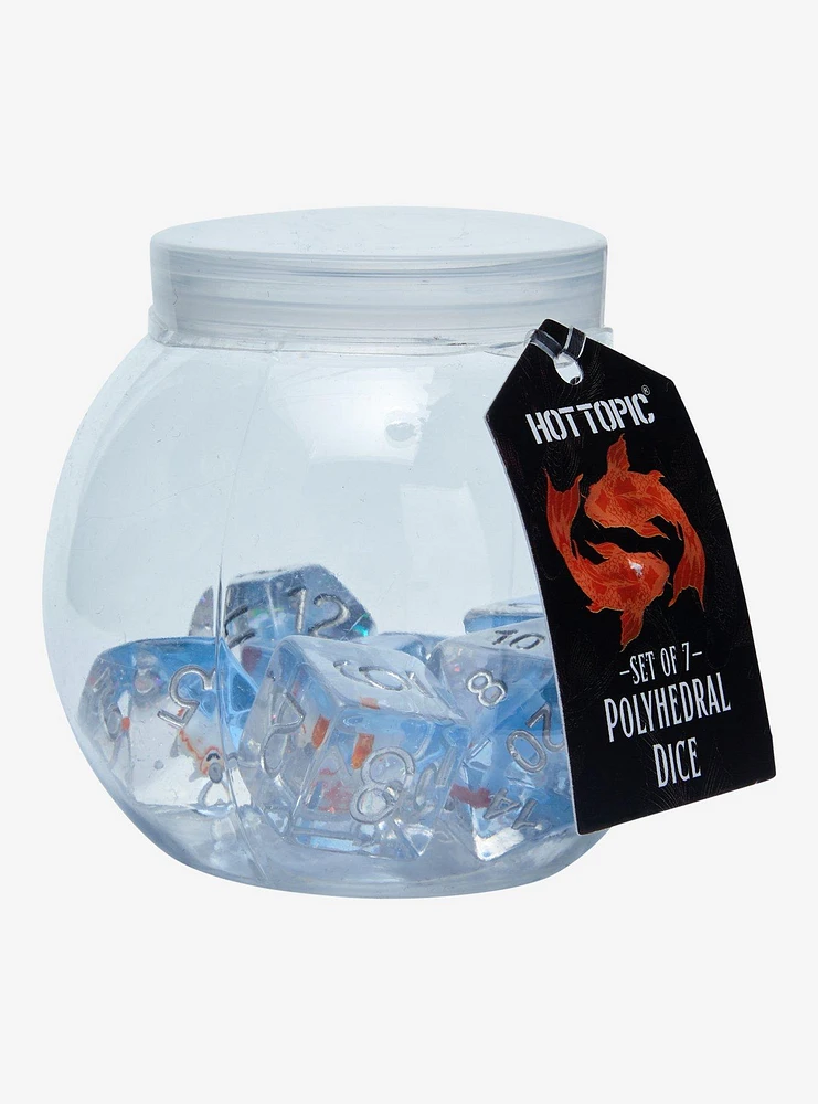 Fish Bowl Polyhedral Dice Set Hot Topic Exclusive