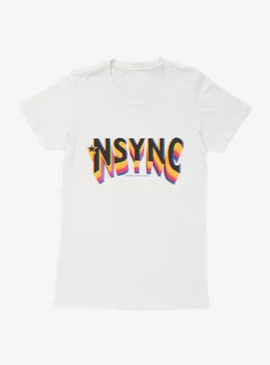 NSYNC Rainbow Fade Logo Womens T-Shirt