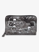 Loungefly Disney The Skeleton Dance Glow-In-The-Dark Zipper Wallet