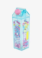 Hello Kitty And Friends Balloon Town Milk Carton Water Bottle