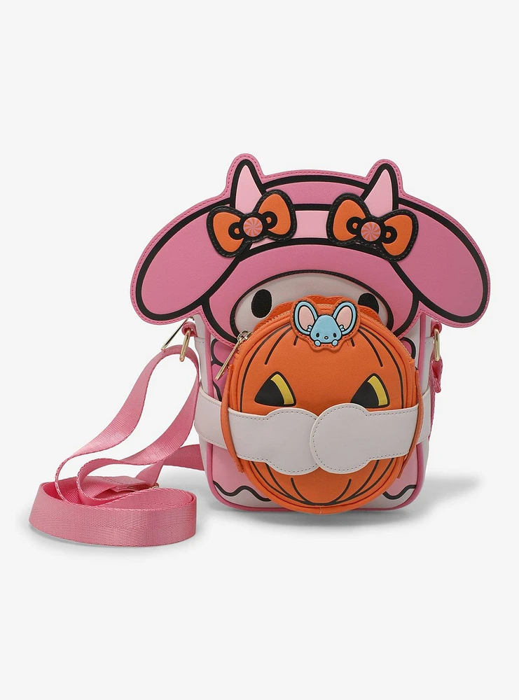 Loungefly My Melody Halloween Pumpkin Crossbody Bag