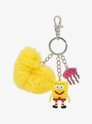 SpongeBob SquarePants Pom Pom 3D Multi-Charm Keychain