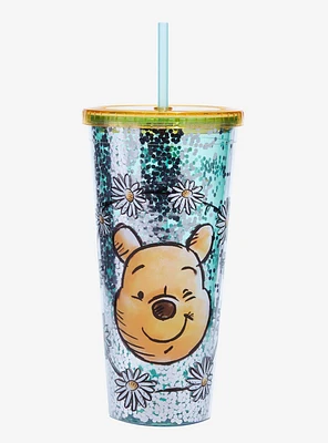 Disney Winnie The Pooh Daisy Glitter Acrylic Travel Cup