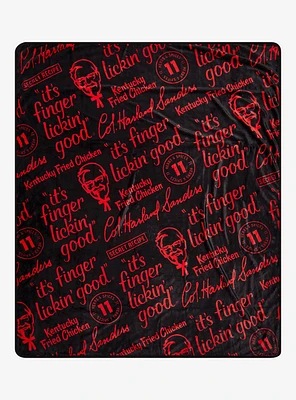 KFC Icons Allover Print Fleece Throw - BoxLunch Exclusive