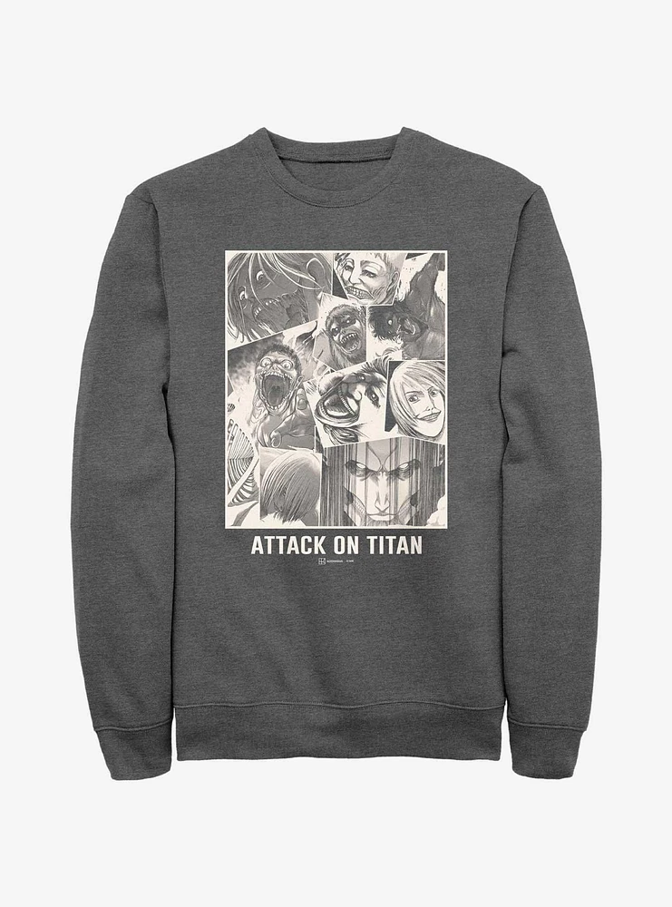 Attack on Titan Collage Sweatshirt