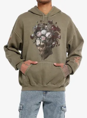 Thorn & Fable™ Flower Skull Hoodie