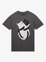 Black & White Cat Hug T-Shirt By LemonYeti