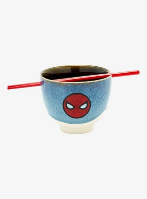 Marvel Spider-Man Mask Ramen Bowl & Chopsticks — BoxLunch Exclusive