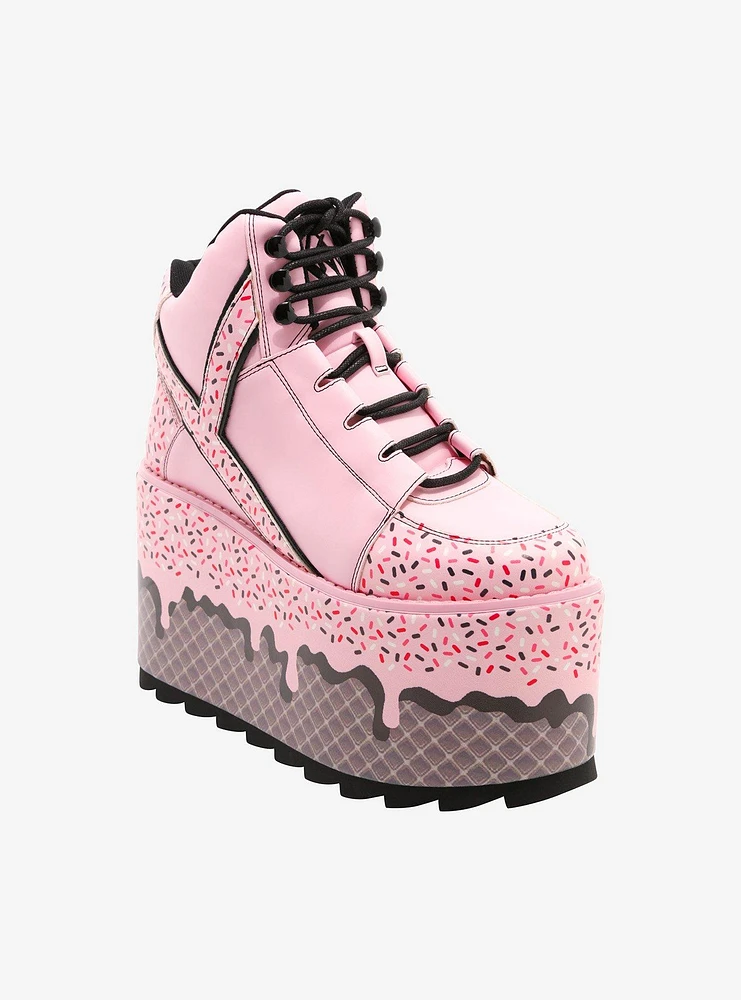 YRU Qozmo Ice Cream Platform Sneakers