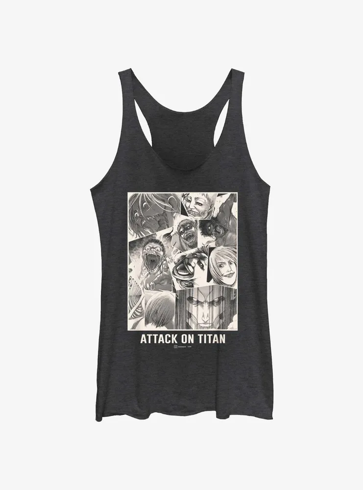 Attack on Titan Collage Womens Tank