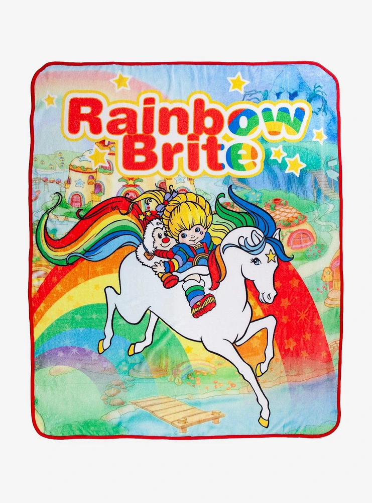 Rainbow Brite & Starlite Throw Blanket