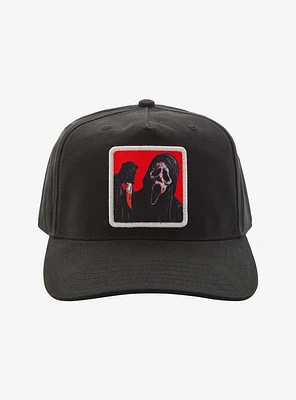 Ghost Face Patch Snapback Hat